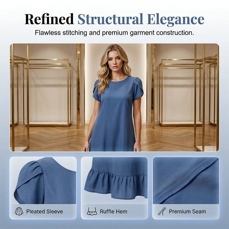 👗 Nouveauté fraîchement arrivée – -50% pour goûter !✨Elegantes Kleid aus gewaschenem Denim – Lässige Eleganz für jeden Tag💙