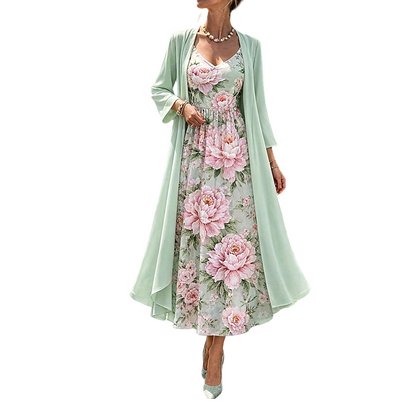 🏆 Champion des ventes – à moitié prix pour durée limitée ! Ensemble élégant à deux pièces pour femme, à motif floral