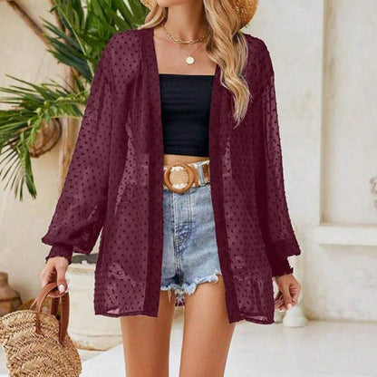 🌹 50 % DE RÉDUCTION EN CE MOMENT ! 🌹 Cardigan léger et transparent pour femme