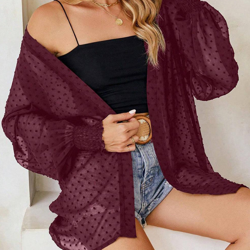 🌹 50 % DE RÉDUCTION EN CE MOMENT ! 🌹 Cardigan léger et transparent pour femme
