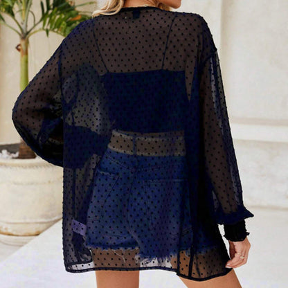 🌹 50 % DE RÉDUCTION EN CE MOMENT ! 🌹 Cardigan léger et transparent pour femme