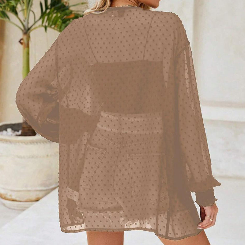 🌹 50 % DE RÉDUCTION EN CE MOMENT ! 🌹 Cardigan léger et transparent pour femme