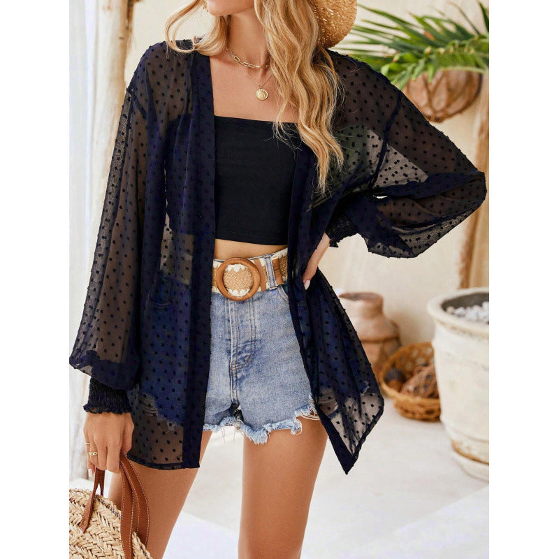 🌹 50 % DE RÉDUCTION EN CE MOMENT ! 🌹 Cardigan léger et transparent pour femme