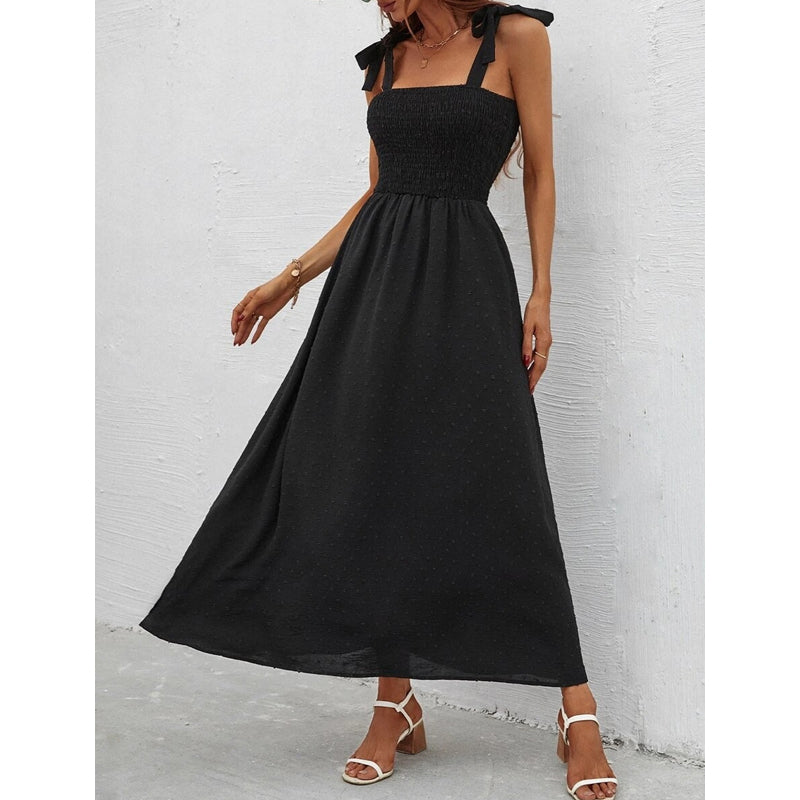 🌸Robe d'été élégante à bretelles et imprimé floral pour femme – Un style estival décontracté ✨