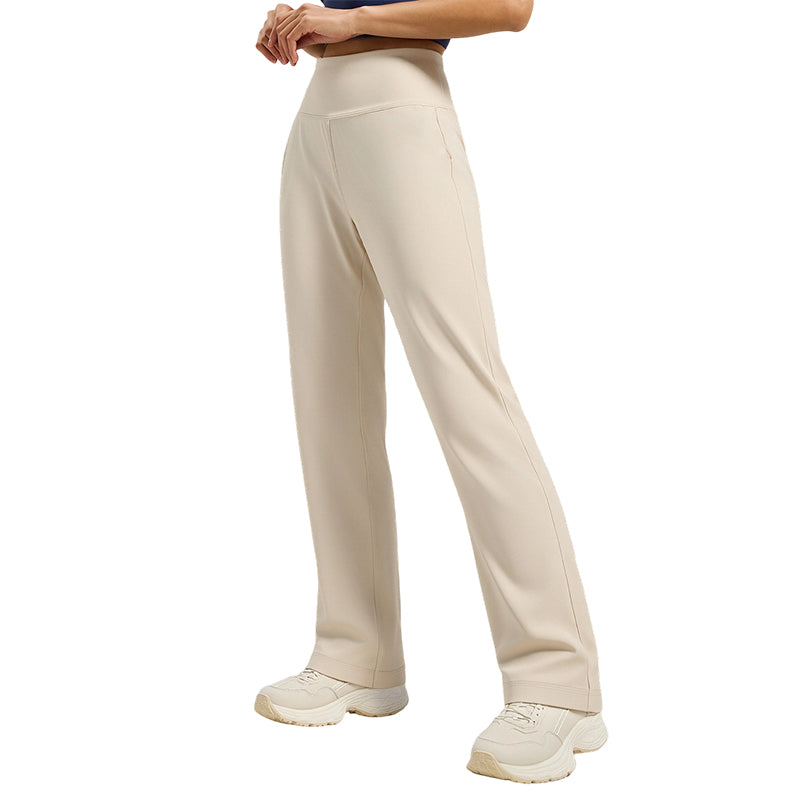 Pantalon de yoga à coupe droite qui met la silhouette en valeur