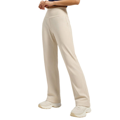 Pantalon de yoga à coupe droite qui met la silhouette en valeur