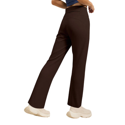 Pantalon de yoga à coupe droite qui met la silhouette en valeur