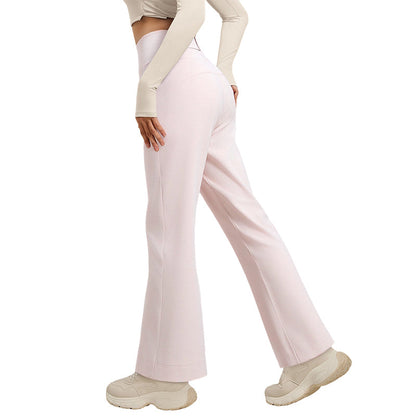 Pantalon de yoga à coupe droite qui met la silhouette en valeur