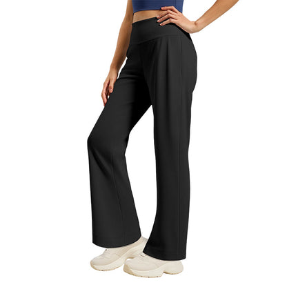 Pantalon de yoga à coupe droite qui met la silhouette en valeur