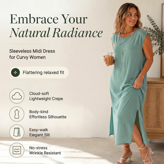 Robe d'été sans manches à fente latérale pour femme