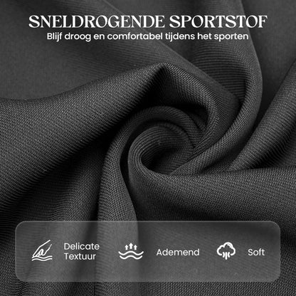 🏃  Short de sport respirant - poches zippées, taille élastiquée et séchage rapide