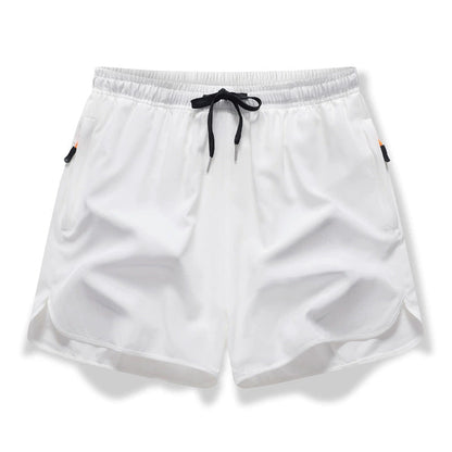 🏃  Short de sport respirant - poches zippées, taille élastiquée et séchage rapide