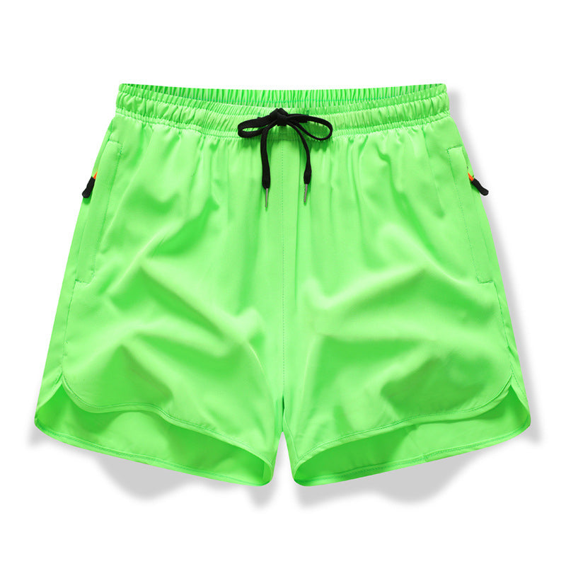 🏃  Short de sport respirant - poches zippées, taille élastiquée et séchage rapide