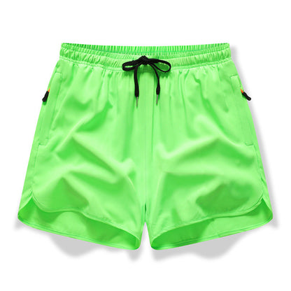 🏃  Short de sport respirant - poches zippées, taille élastiquée et séchage rapide