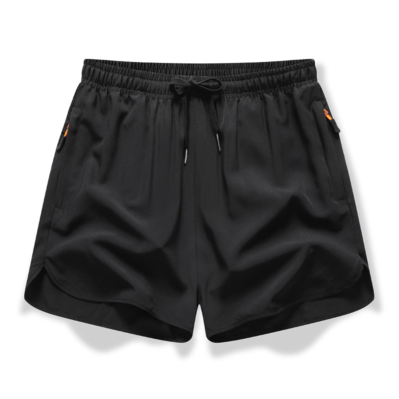 🏃  Short de sport respirant - poches zippées, taille élastiquée et séchage rapide