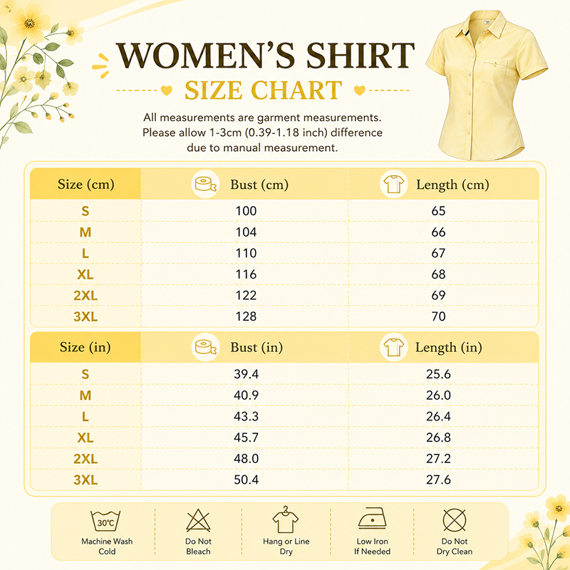 Chemise femme à manches courtes en coton et lin