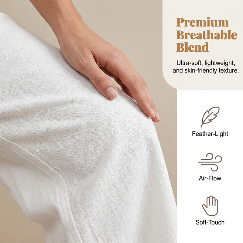 Pantalon décontracté pour femme, coupe ample et jambes droites