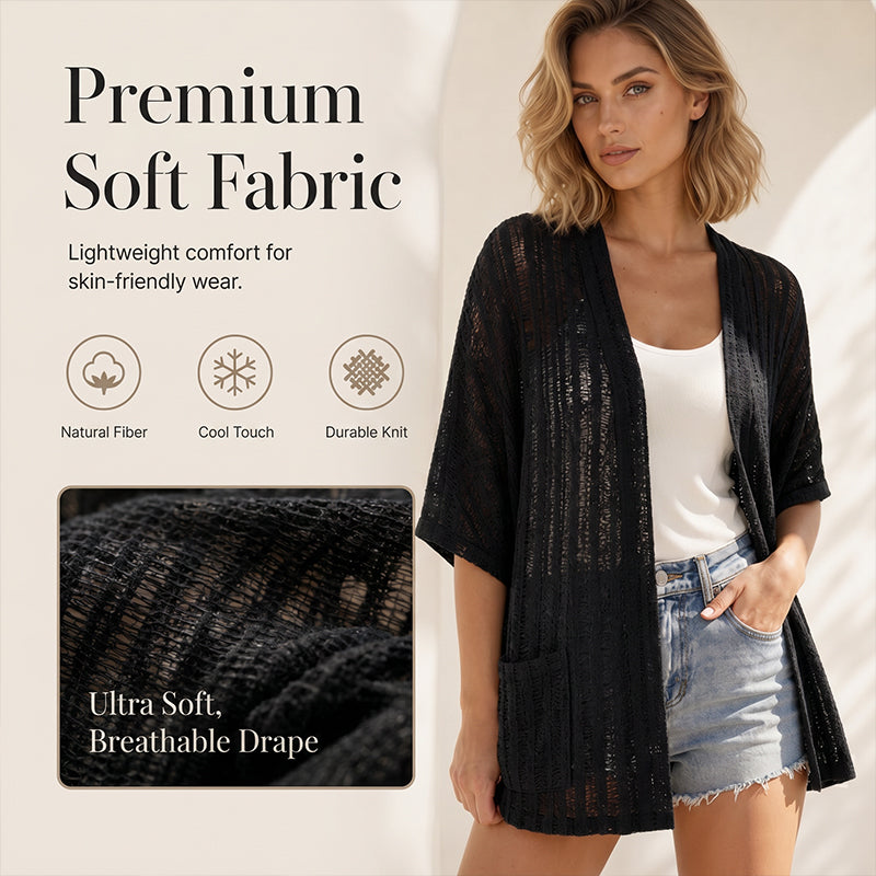 Cardigan d'été léger pour femme