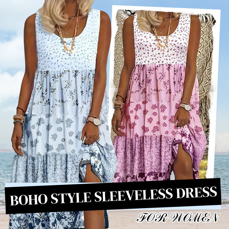 ⌛Offre à durée limitée – Robe sans manches pour femme, style bohème