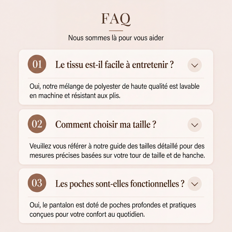 ⌛Offre à durée limitée🛍️Pantalon pour femmes à taille haute, très extensible et à jambes larges, avec passepoil de couleur contrastante