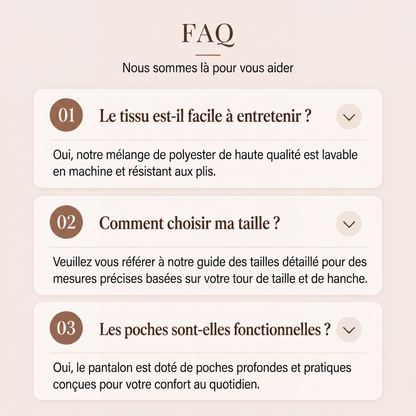 ⌛Offre à durée limitée🛍️Pantalon pour femmes à taille haute, très extensible et à jambes larges, avec passepoil de couleur contrastante