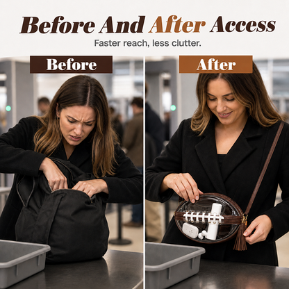 🏈 Sac à bandoulière transparent en forme de ballon de football américain – Le style des jours de match allié à la praticité du quotidien ✨