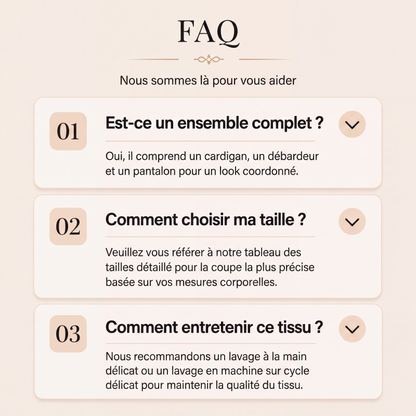 🌸 OFFRE LIMITÉE –50% ! ✨ Ensemble 3 pièces imprimé élégant pour femme