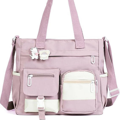 📢📢50% DE RÉDUCTION !! ⏰Joli sac à bandoulière pour adolescentes avec 2 écussons
