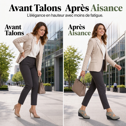 Chaussures plates compensées à enfiler confortables pour femmes