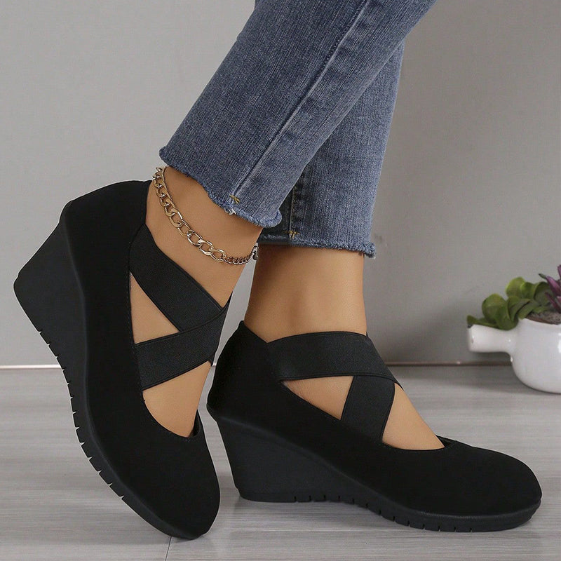 Chaussures plates compensées à enfiler confortables pour femmes