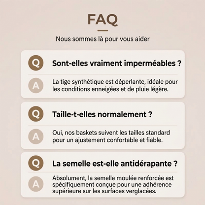 Bottes de neige antidérapantes doublées de peluche pour femme