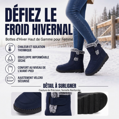 Bottes de neige d'hiver chaudes antidérapantes pour femmes