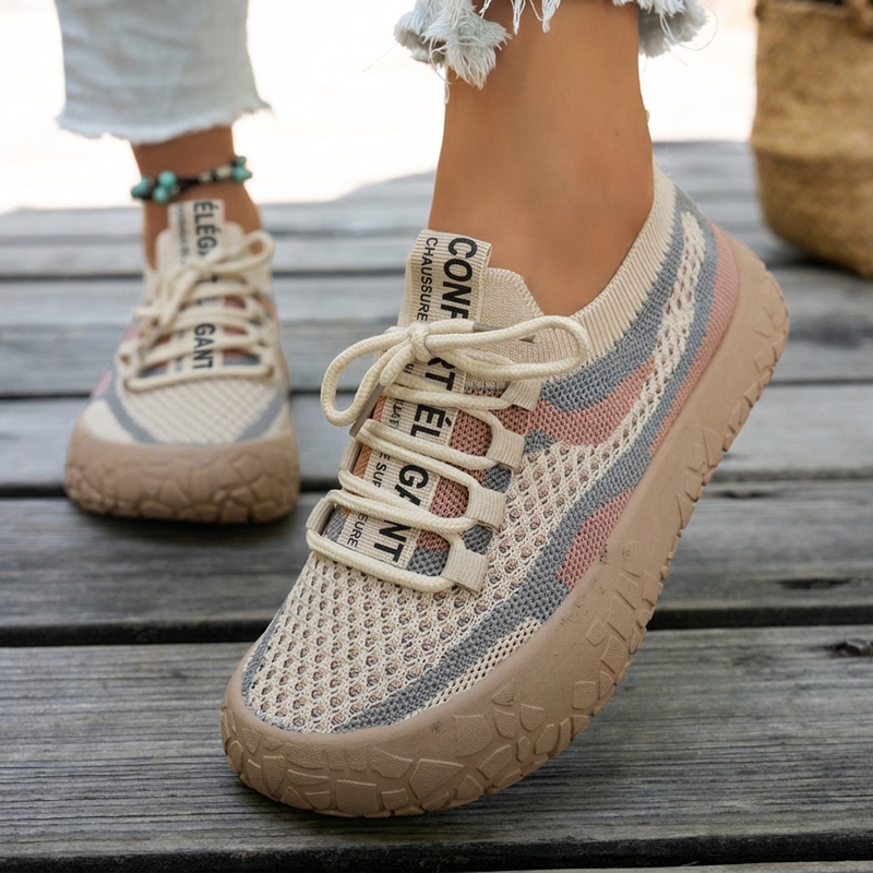 Baskets en maille respirantes pour femme, tendance mode