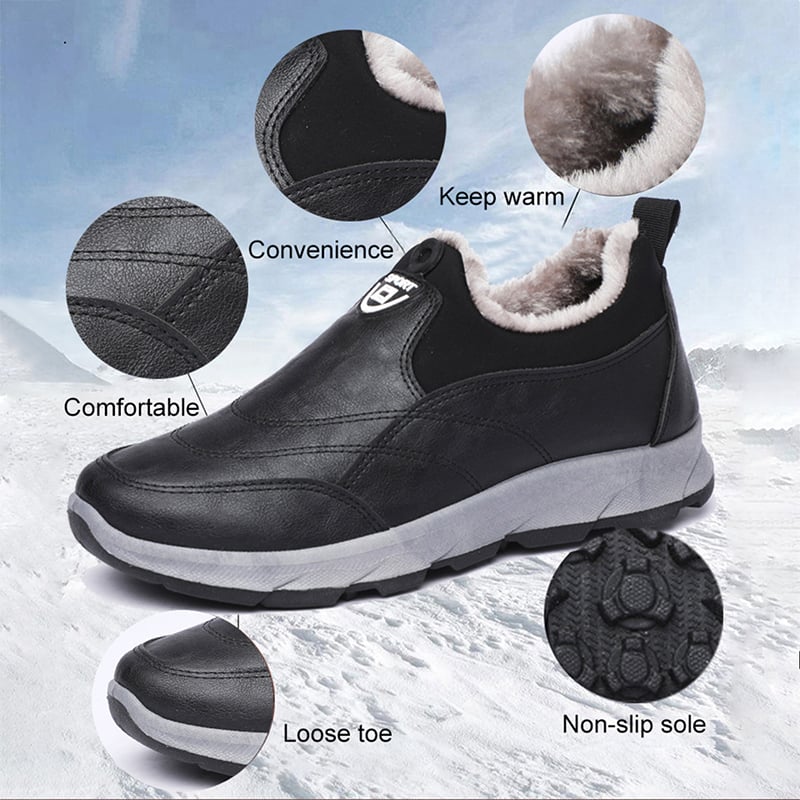 Bottes de neige imperméables et antidérapantes pour hommes[RÉDUCTION DE LA DOULEUR⚡].